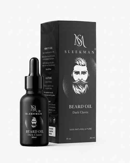 Sleek Man Beard Oil Dark Classic