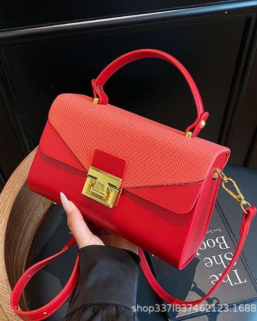 Red Flap Shoulder Bag