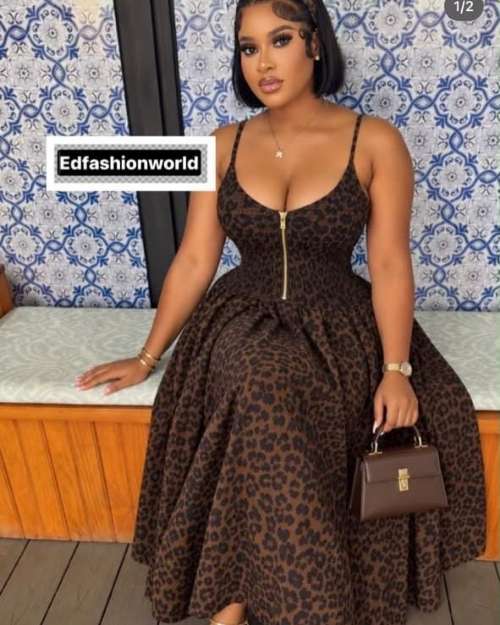 Leopard Print Midi Dress