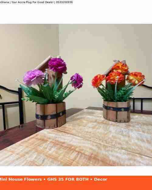 Artificial Flower Vases Set
