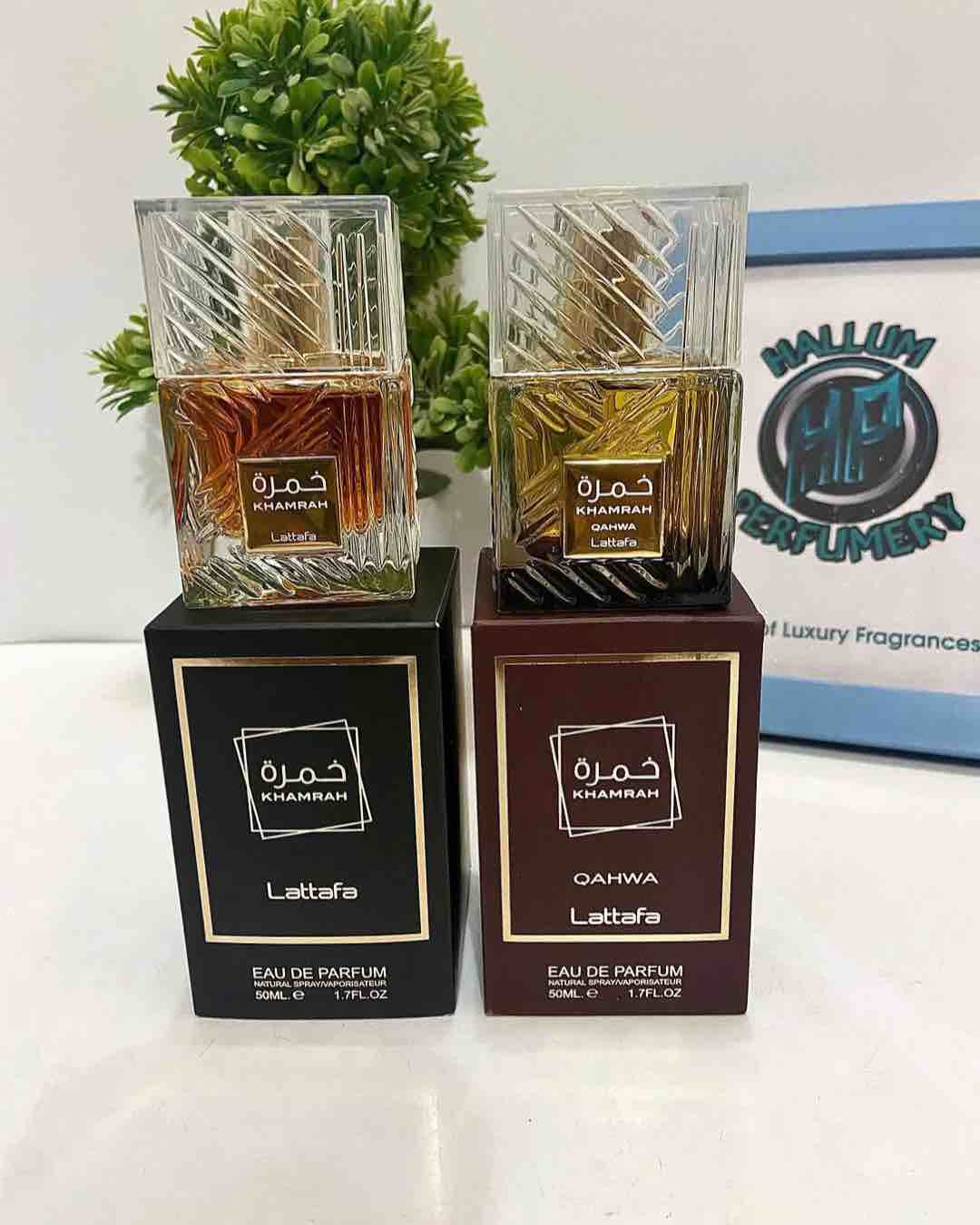 Lattafa Khamrah and Qahwa Eau de Parfum