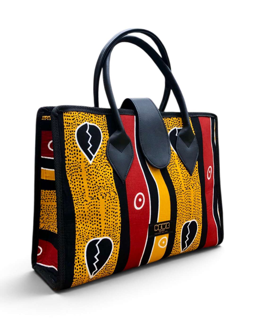 Dewk Signature Erica African Print Tote Bag