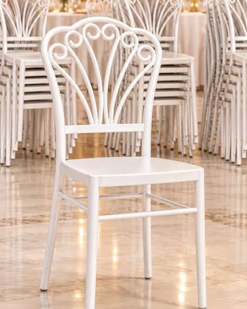 White Metal Event Chair