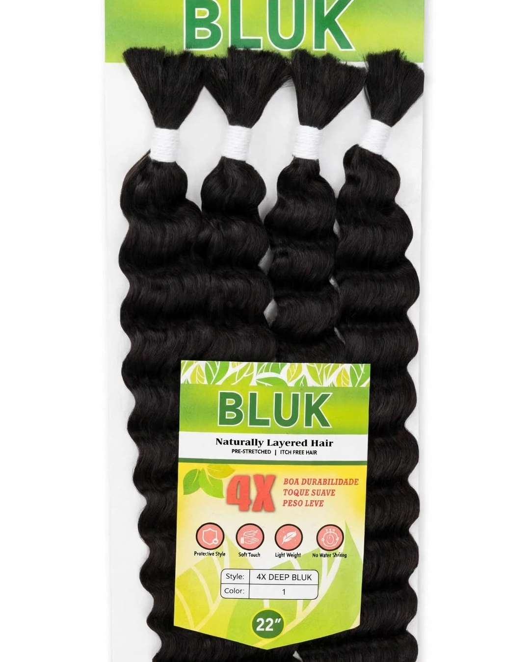Bluk Naturally Layered Pre-Stretched Hair Extensions