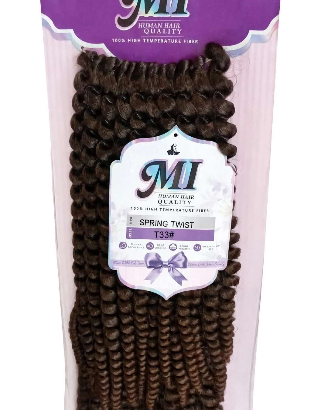 MI Spring Twist T33# Human Hair Quality 100% High Temperature Fiber