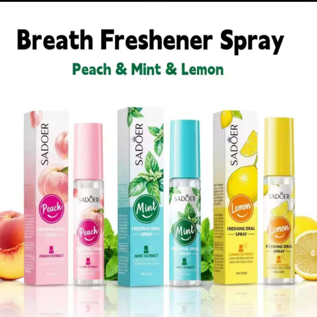 Sadoer Breath Freshener Spray - Peach, Mint & Lemon