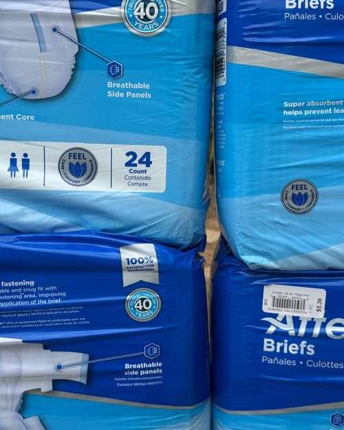 Attends Adult Briefs, 24 Count