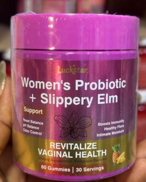 Luckstar Women's Probiotic + Slippery Elm Gummies