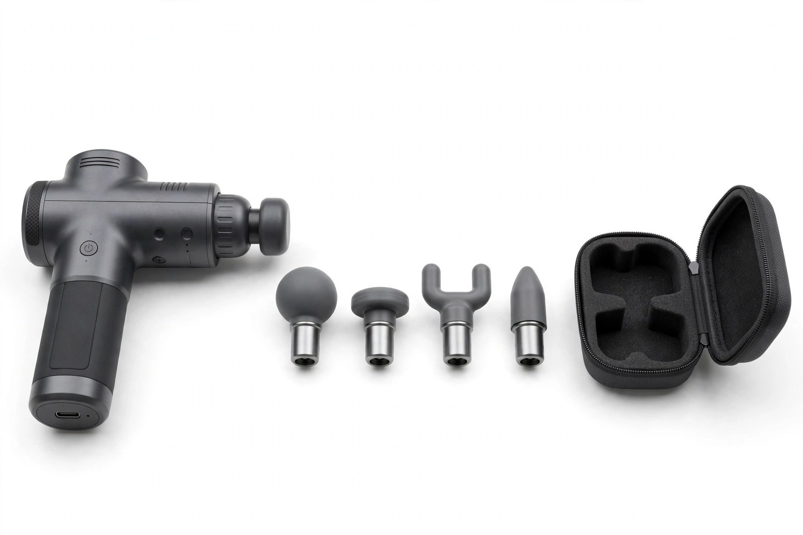Mini Percussion Massage Gun with 4 Heads
