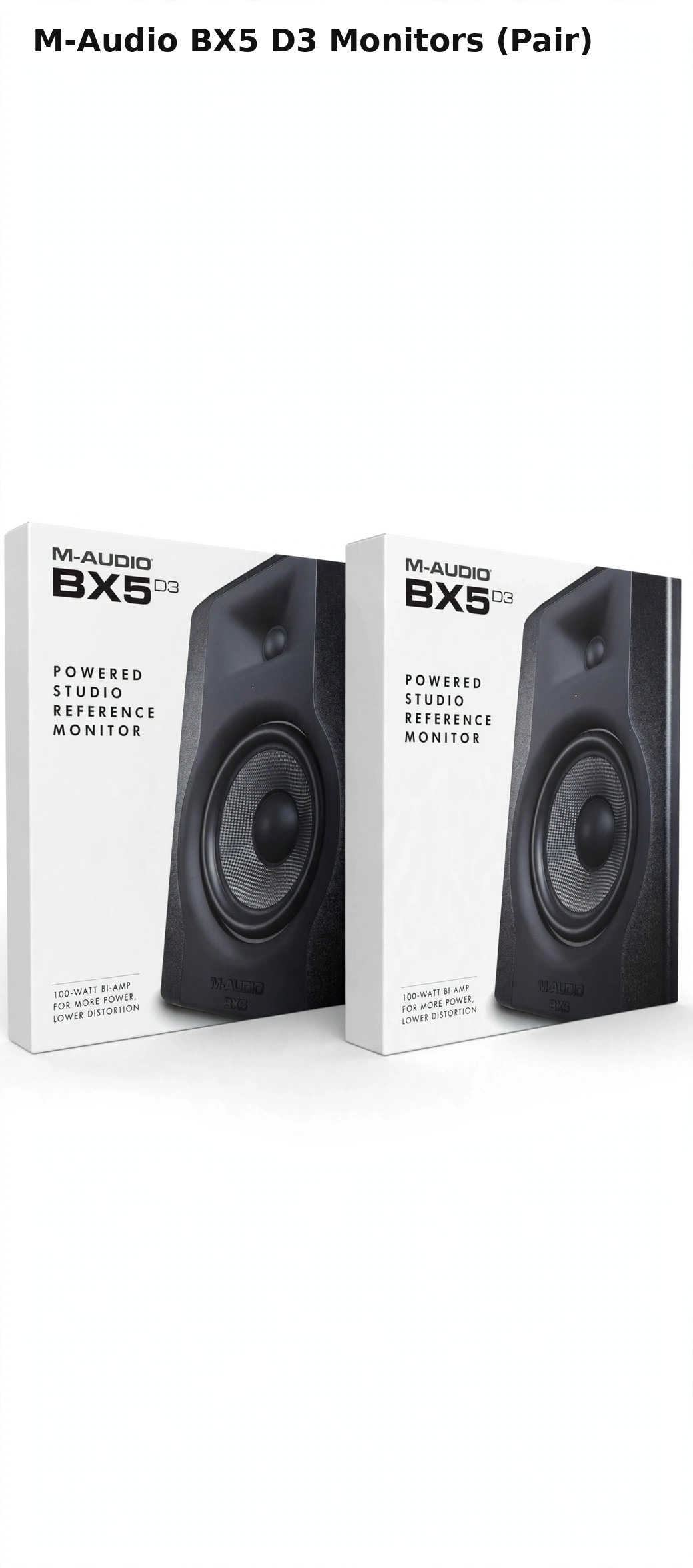 M-Audio BX5 D3 Powered Studio Reference Monitors (Pair)