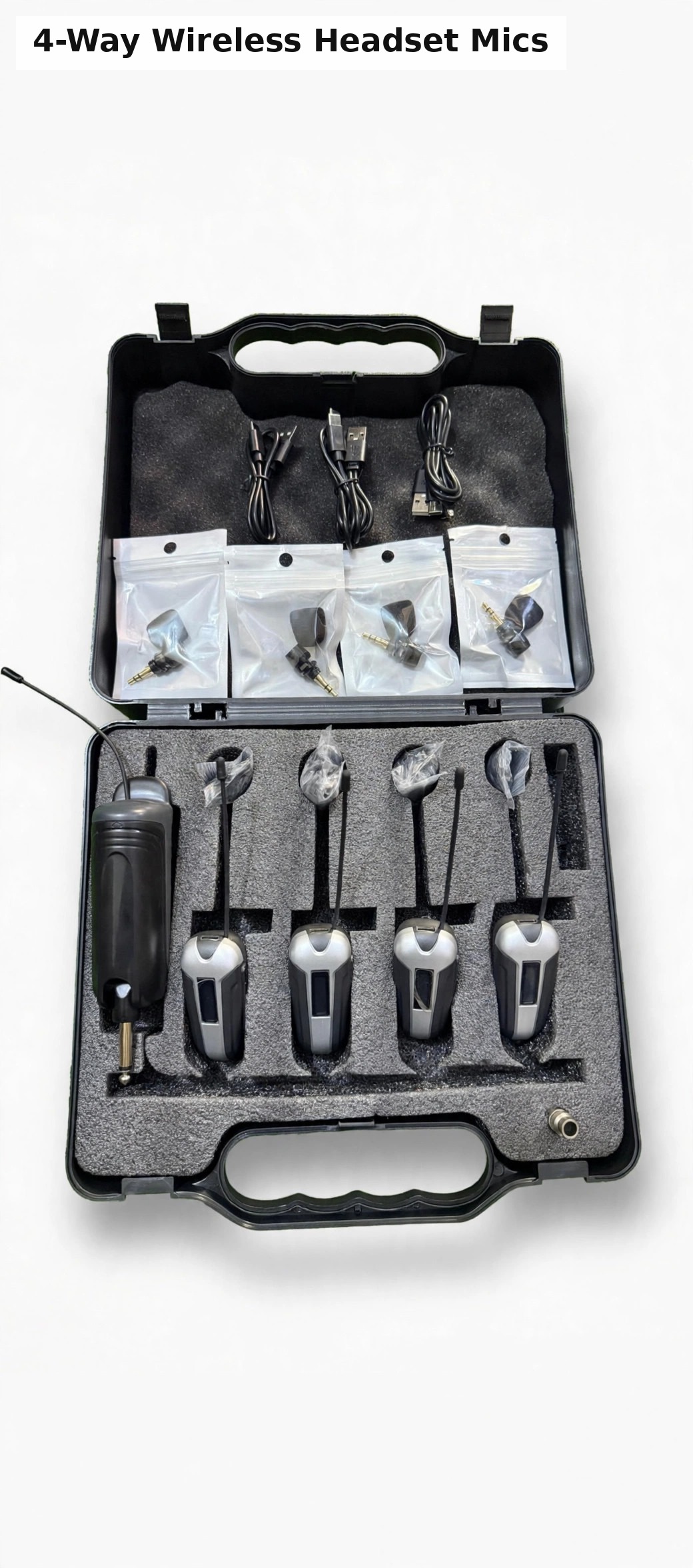 4-Way Wireless Headset Microphone System