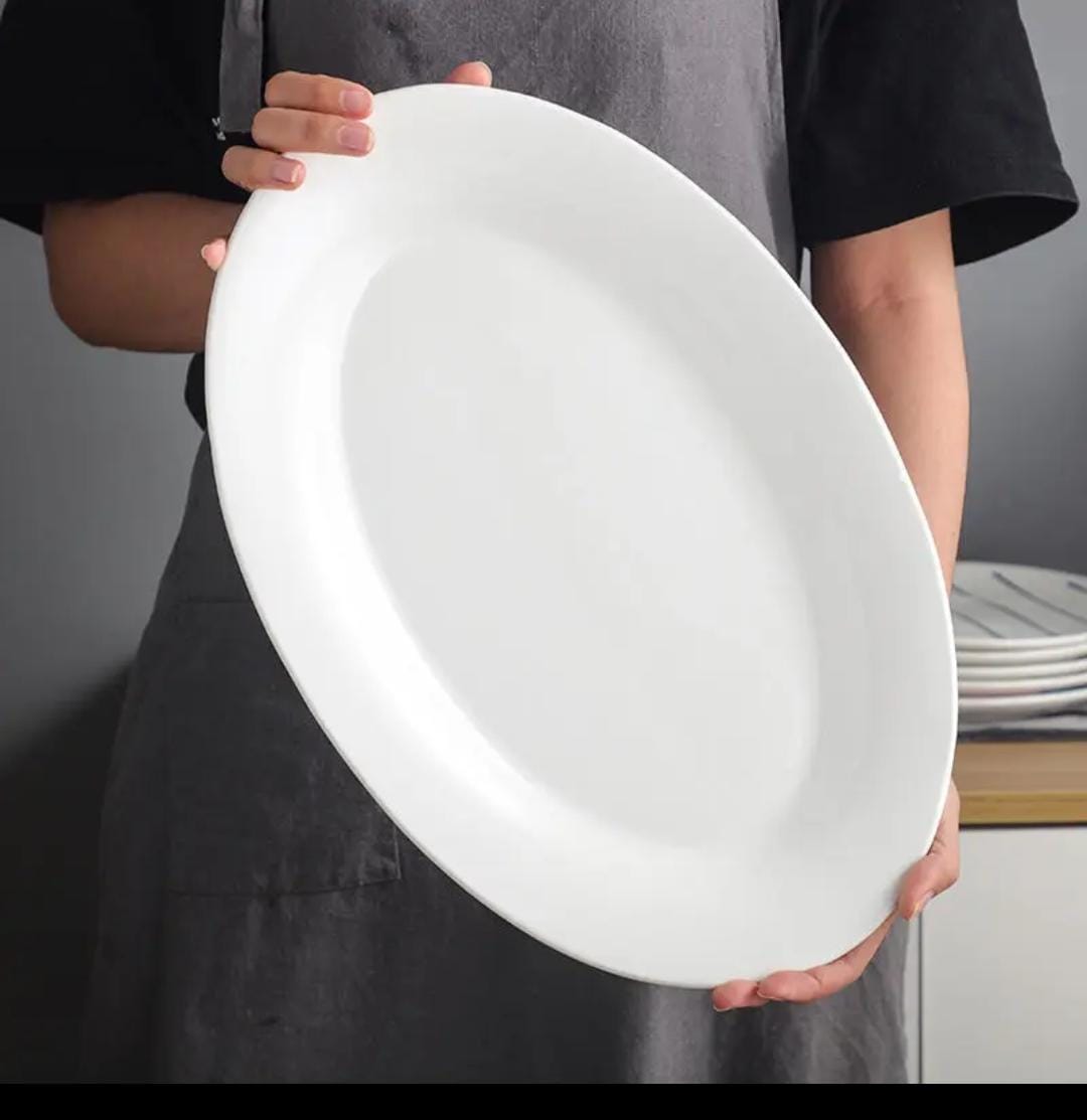 White Oval Serving Platter