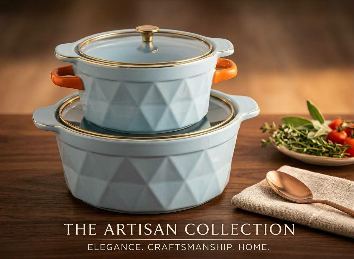 Artisan Stoneware Casserole Set