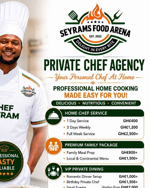 Seyram's Food Arena Private Chef Services