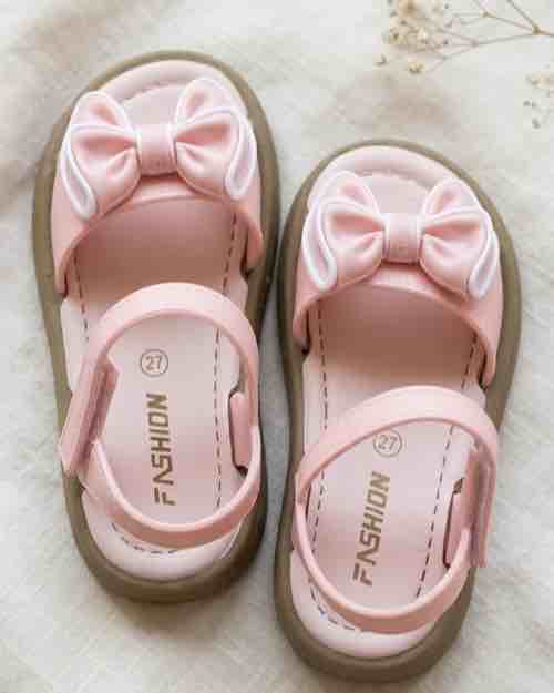 Pink Bow Kids' Sandals