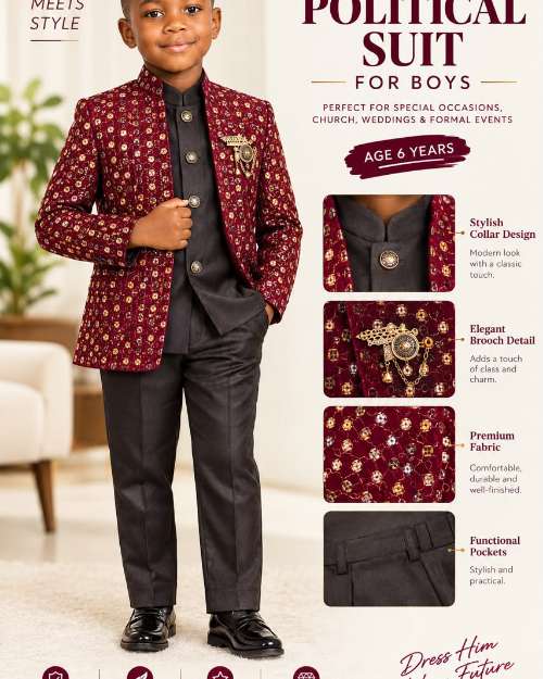 Boys' 3-in-1 Political Suit