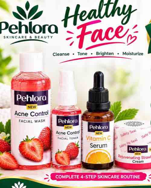 Pehlora 4-Step Skincare Routine Set
