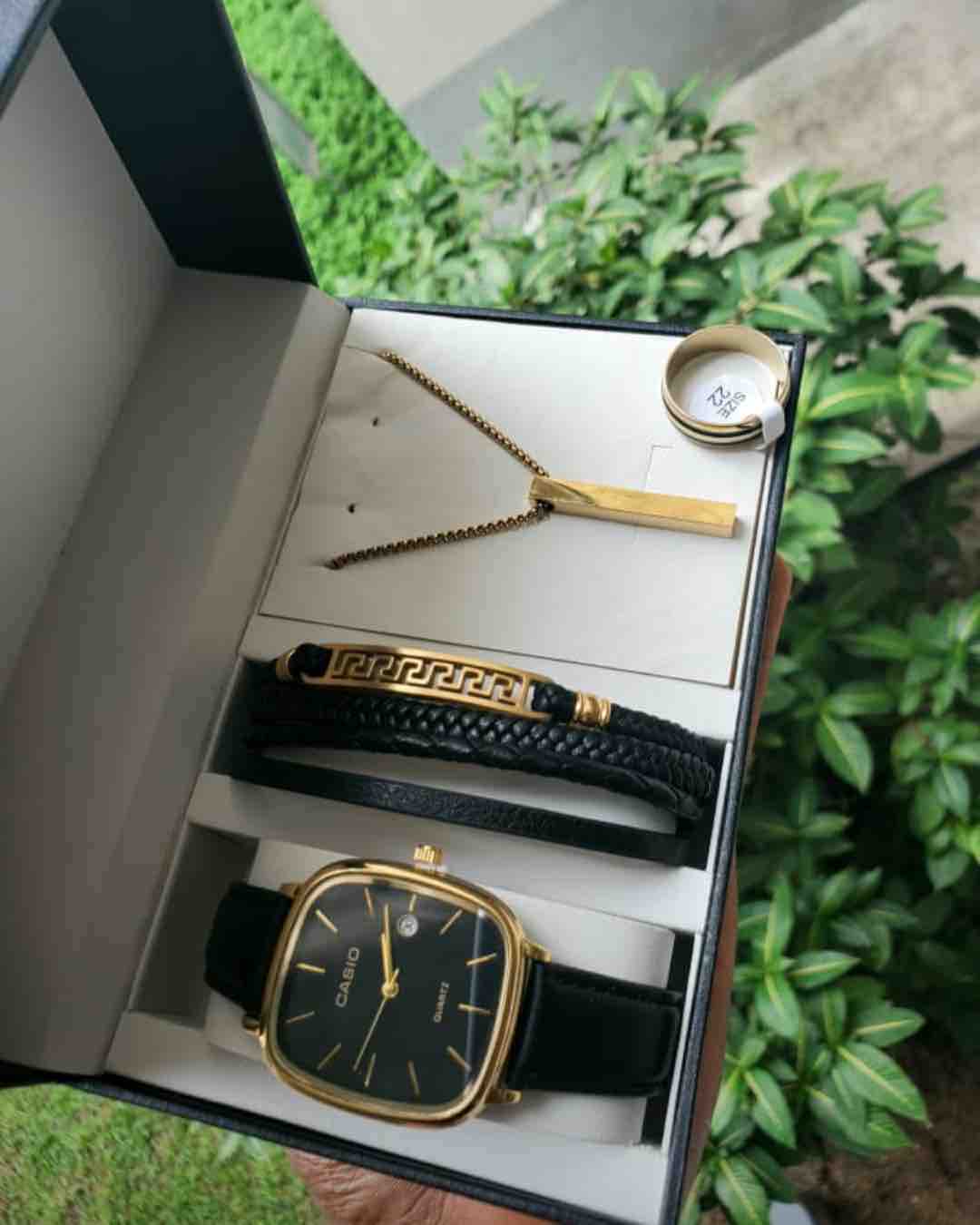 Women's Gold-Tone Watch and Jewelry Gift Set