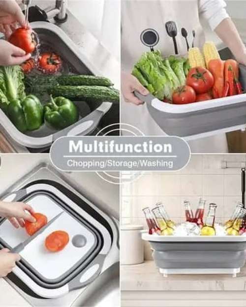 Multifunction foldable chopping board 