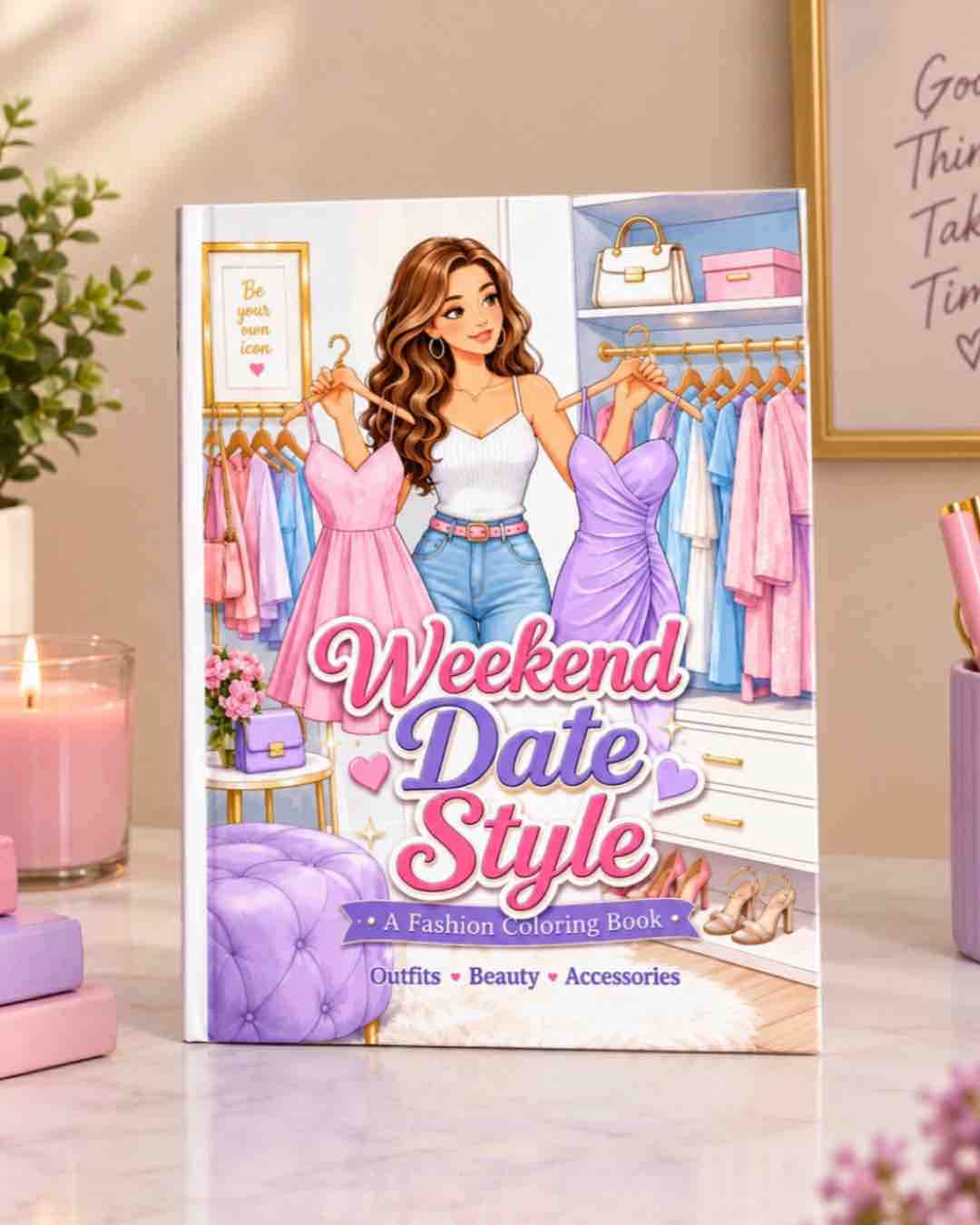 Weekend Date Style Fashion Coloring Book