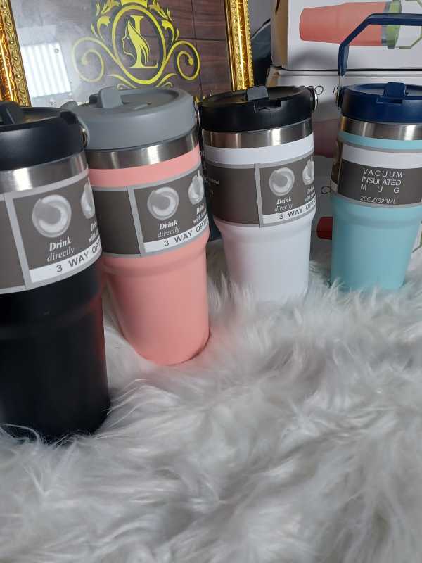 Stainless steel vacuum mug