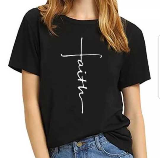 Plus size print short sleeve T-shirt