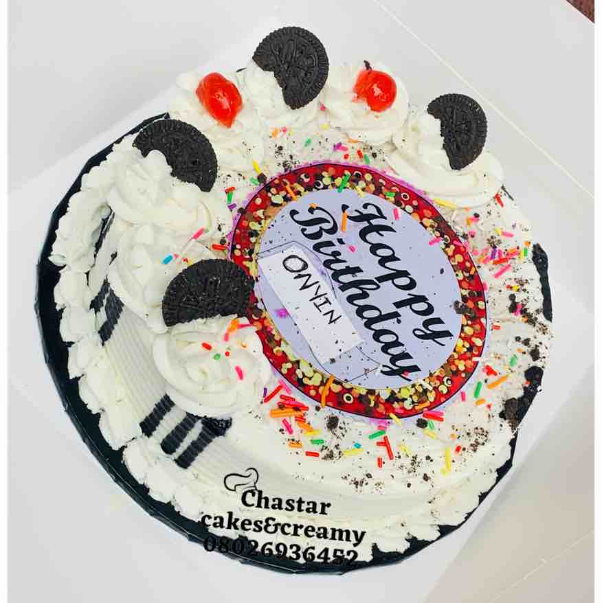 Low budget birthday cake 
