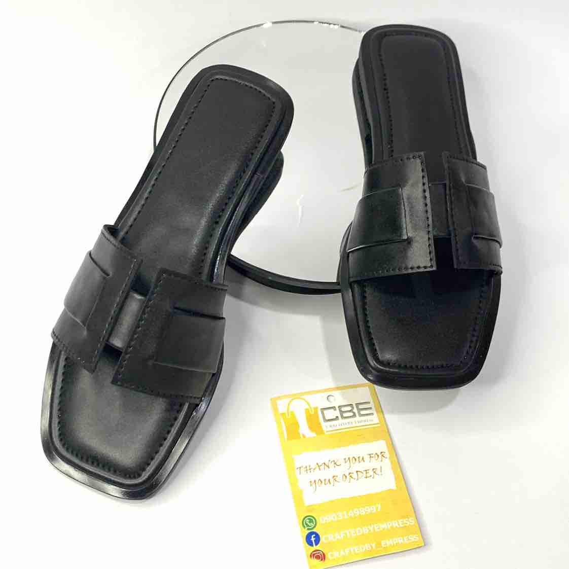 Handmade leather slippers