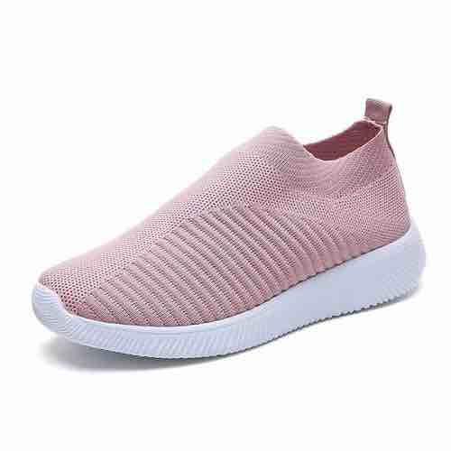Pink light weight knitted sneakers 
