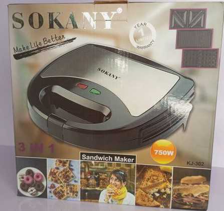 3in1 SOKANY waffle maker 