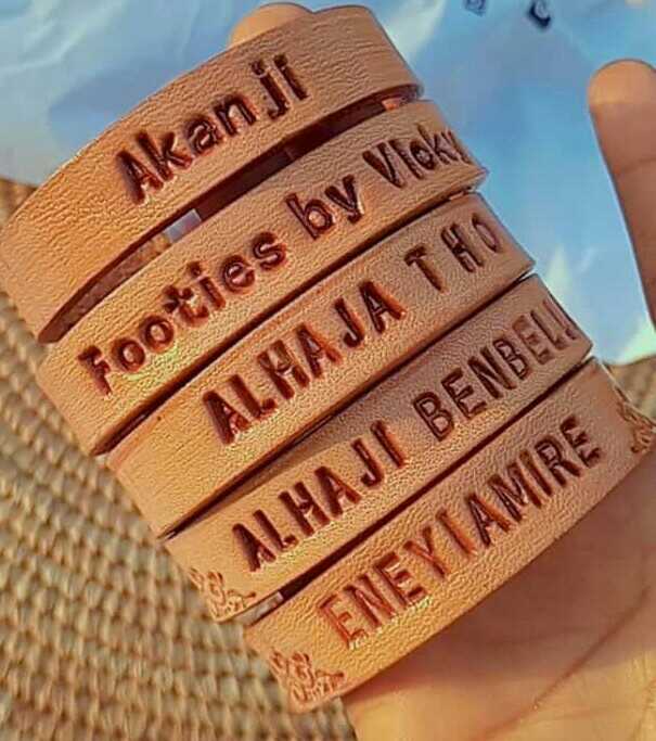 Customized leather bracelets 