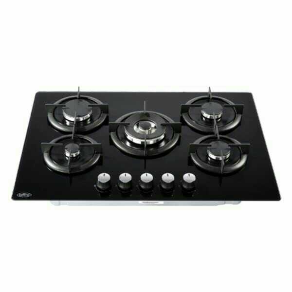 German 5 Burner Gas Cooker On Glass Hob-