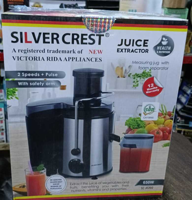 SilverCrest juice extractor 