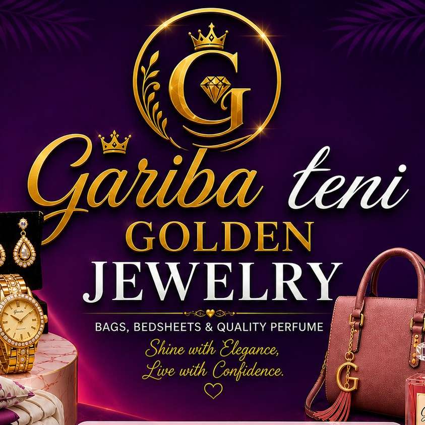 Gariba teni  jewelry,bags ,bedsheet and quality and long lasting perfume