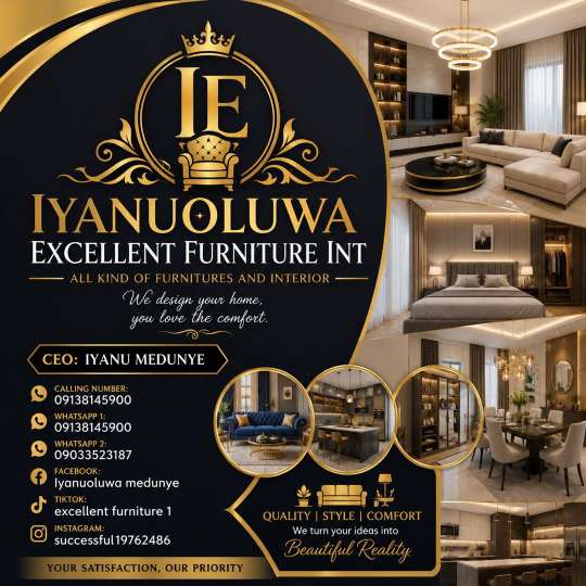 Iyanuoluwa excellent furniture and interior