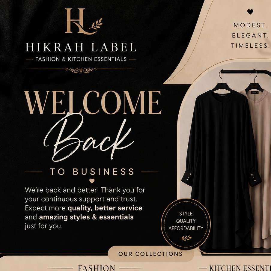 Hikrah Label Fashion and kitchen Essentials